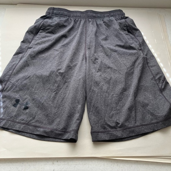 Under Armour Athletic Shorts Size Small Gray Basketball Elastic Waist 30in Waist - Picture 1 of 6